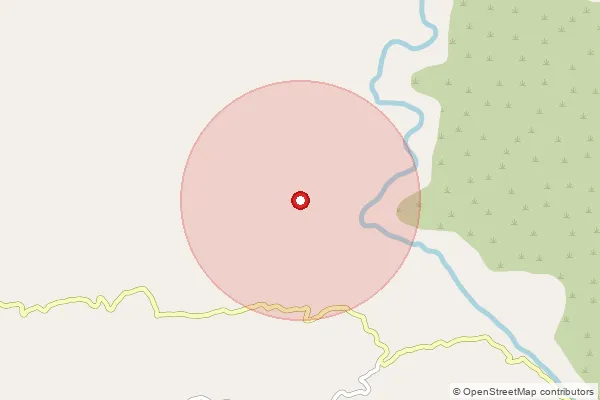 Map showing approximate area covered by Pincode 451551 — Bawangaja B.O, Barwani