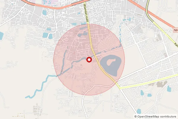 Map showing approximate area covered by Pincode 452016 — Sivani B.O, Indore
