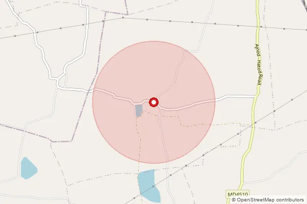 Map showing approximate area covered by Pincode 453551 — Fatehabad Chandrawati Ganj B.O, Indore