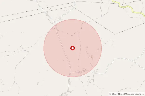 Map showing approximate area covered by Pincode 453661 — Hasalpur B.O, Indore