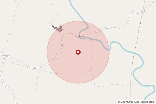 Map showing approximate area covered by Pincode 454221 — Akhada B.O, Dhar