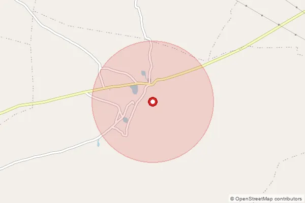 Map showing approximate area covered by Pincode 454552 — Dhani B.O, Dhar