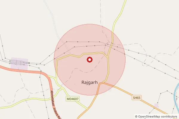 Map showing approximate area covered by Pincode 456006 — Kaluheda B.O, Ujjain