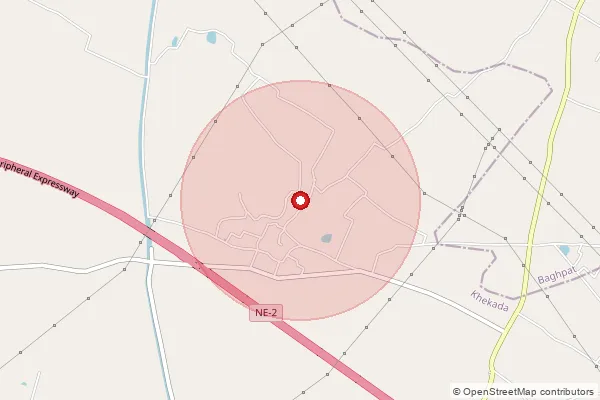 Map showing approximate area covered by Pincode 456337 — Piploda  Baghla S.O, Ujjain