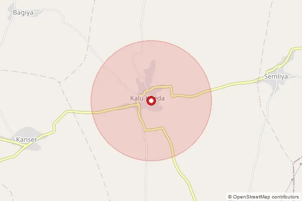 Map showing approximate area covered by Pincode 457340 — Naveli B.O, Ratlam
