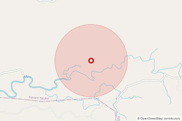 Map showing approximate area covered by Pincode 457887 — Haraswat B.O, Alirajpur