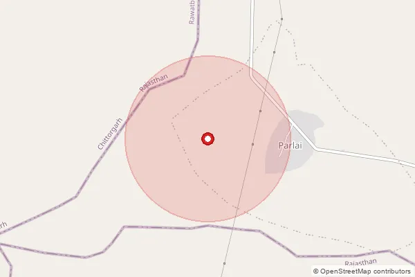 Map showing approximate area covered by Pincode 458228 — Dhangaon B.O, Neemuch