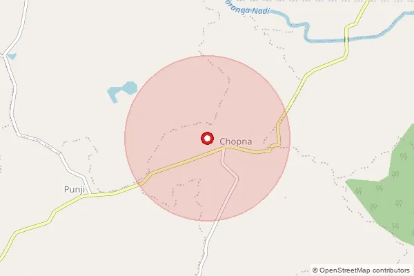 Map showing approximate area covered by Pincode 460440 — Bhaiyawari B.O, Betul