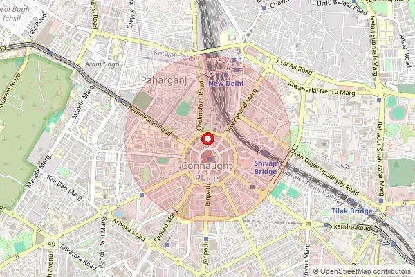 Map showing approximate area covered by Pincode 460663 — Barkhed B.O, Betul
