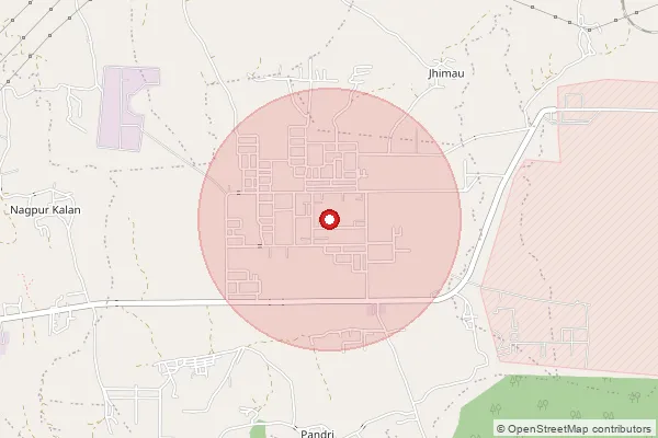 Map showing approximate area covered by Pincode 461122 — Ofe Itarsi S.O, Hoshangabad