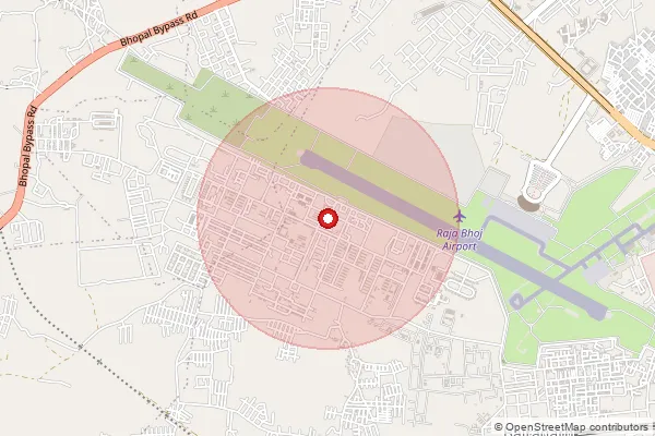 Map showing approximate area covered by Pincode 462031 — 3 Eme Centre S.O, Bhopal