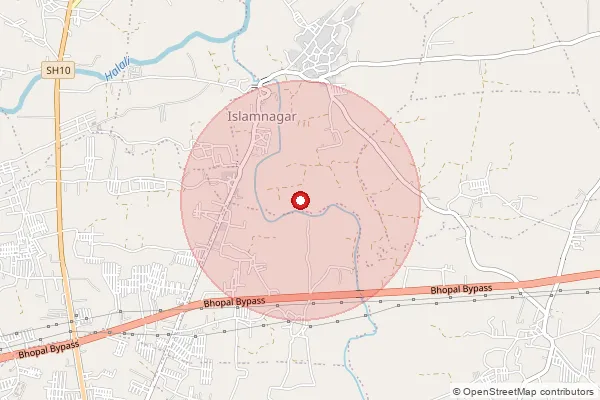 Map showing approximate area covered by Pincode 462038 — Eintkhedi B.O, Bhopal