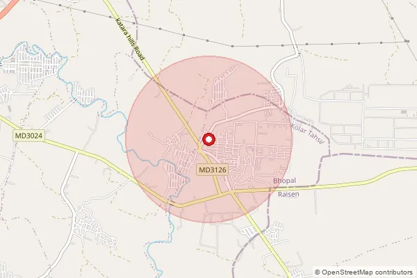 Map showing approximate area covered by Pincode 462041 — Ayodhaya Nagar S.O, Bhopal