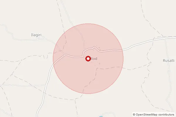 Map showing approximate area covered by Pincode 462101 — Gunga B.O, Bhopal