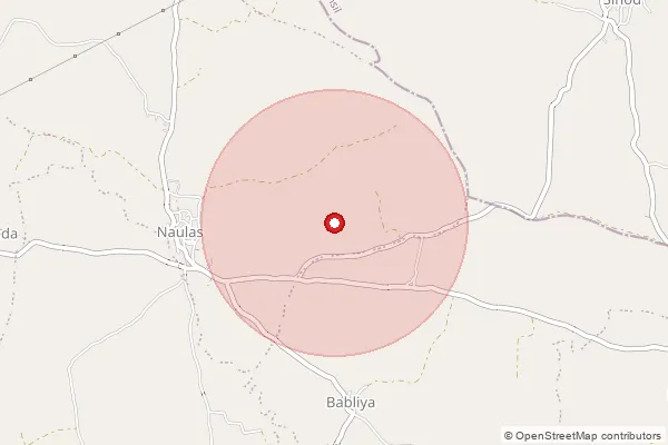 Map showing approximate area covered by Pincode 464001 — Vidisha H.O, Vidisha