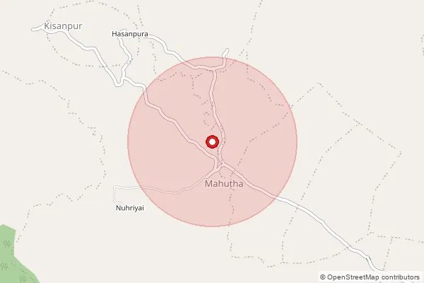 Map showing approximate area covered by Pincode 464111 — Dangarwada B.O, Vidisha