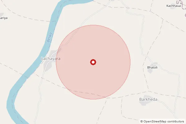 Map showing approximate area covered by Pincode 464224 — Kurwai S.O, Vidisha