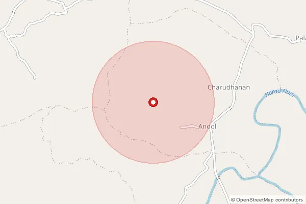 Map showing approximate area covered by Pincode 464551 — Raisen H.O, Raisen