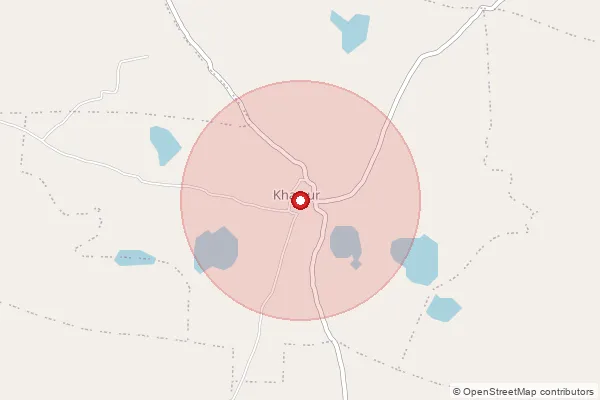 Map showing approximate area covered by Pincode 465116 — Mortakhevdi B.O, Shajapur