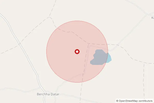 Map showing approximate area covered by Pincode 465337 — Behraval B.O, Shajapur