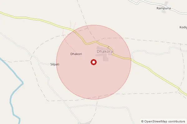 Map showing approximate area covered by Pincode 465661 — Rajgarh(Bia) H.O, Rajgarh