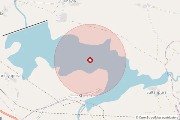 Map showing approximate area covered by Pincode 465674 — Aamliyahat B.O, Rajgarh