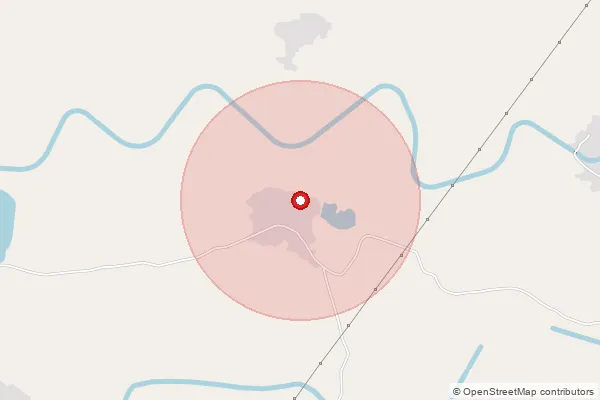 Map showing approximate area covered by Pincode 465697 — Ashareta B.O, Rajgarh