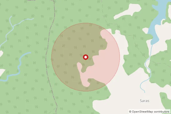 Map showing approximate area covered by Pincode 466446 — Amirganj B.O, Sehore
