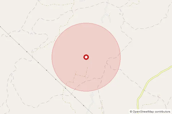 Map showing approximate area covered by Pincode 470051 — Baxwaha B.O, Sagar