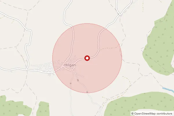 Map showing approximate area covered by Pincode 470228 — Patna Buzurg B.O, Sagar