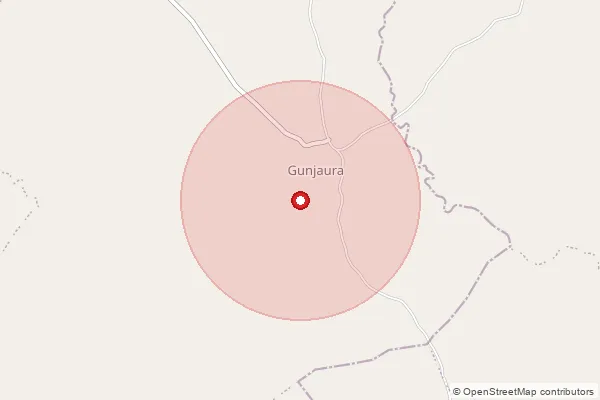 Map showing approximate area covered by Pincode 470232 — Chapra B.O, Sagar