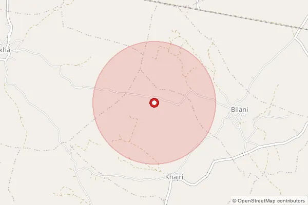 Map showing approximate area covered by Pincode 470666 — Nandrai B.O, Damoh