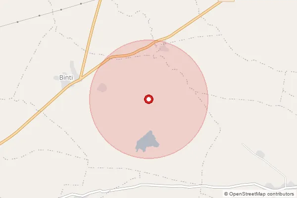 Map showing approximate area covered by Pincode 470775 — Bardha B.O, Damoh