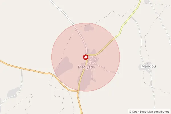 Map showing approximate area covered by Pincode 470776 — Madiyado So, Damoh