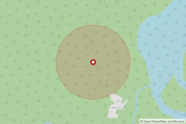 Map showing approximate area covered by Pincode 471313 — Bhagwan B.O, Chhatarpur