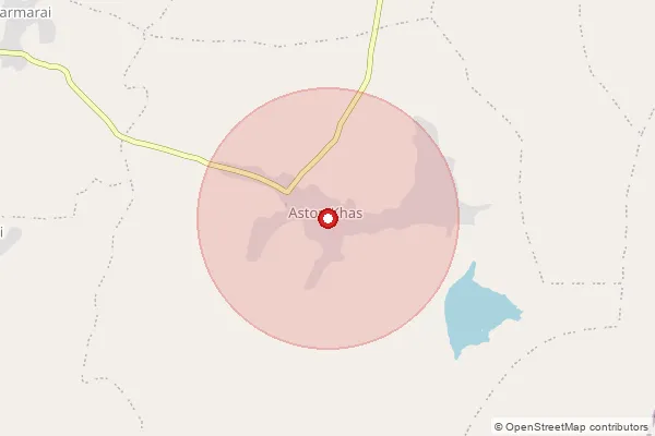 Map showing approximate area covered by Pincode 472005 — Judawan B.O, Tikamgarh