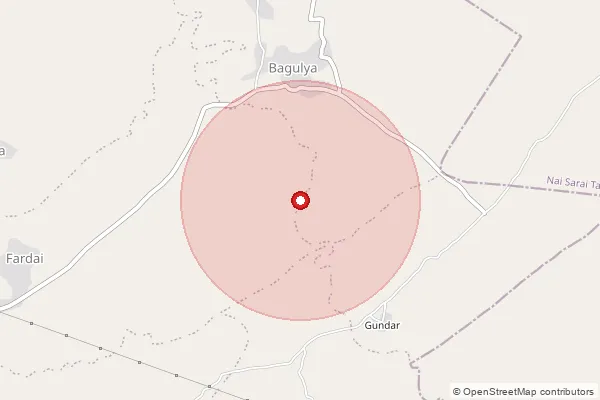 Map showing approximate area covered by Pincode 473330 — Pipri B.O, Ashoknagar