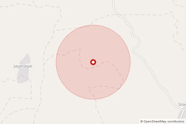 Map showing approximate area covered by Pincode 473660 — Karotha B.O, Shivpuri