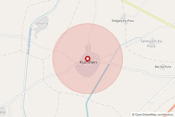 Map showing approximate area covered by Pincode 476219 — Galetha B.O, Morena