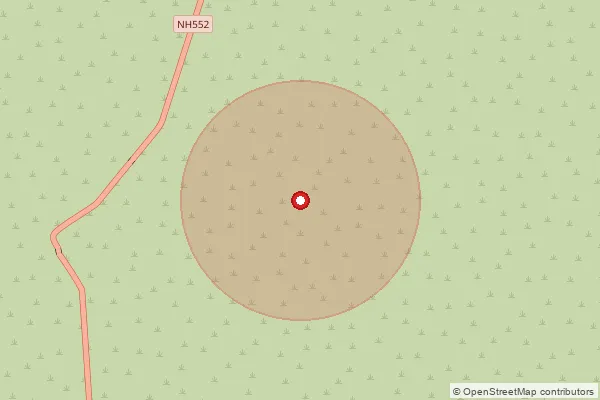 Map showing approximate area covered by Pincode 476335 — Shyampur B.O, Sheopur