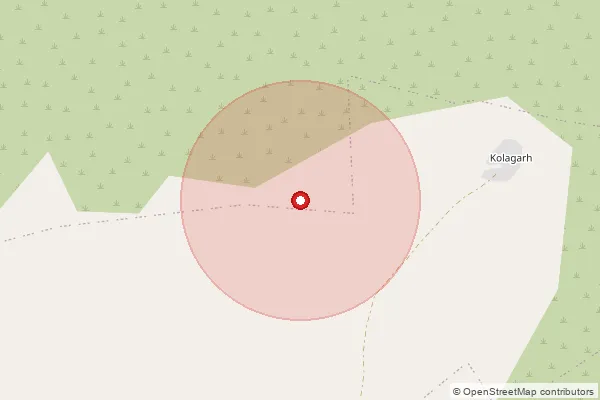 Map showing approximate area covered by Pincode 476355 — Budhera (Karhal) Bo, Sheopur