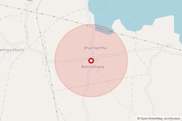 Map showing approximate area covered by Pincode 480001 — Chhindwara H.O, Chhindwara