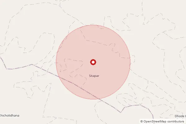 Map showing approximate area covered by Pincode 480109 — Piplanarayanwar S.O, Chhindwara