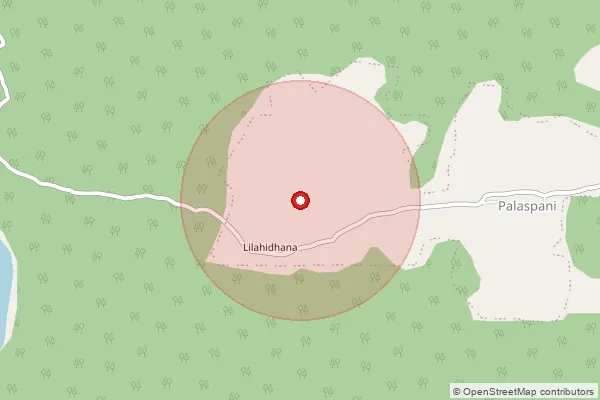 Map showing approximate area covered by Pincode 480112 — Palaspani, Chhindwara