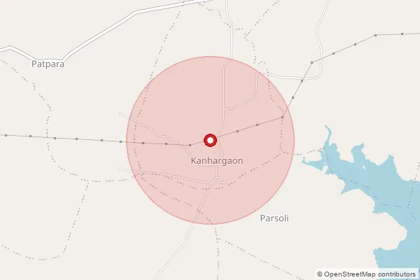 Map showing approximate area covered by Pincode 480331 — Pipariya, Chhindwara