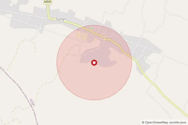 Map showing approximate area covered by Pincode 480337 — Anjangaon B.O, Chhindwara