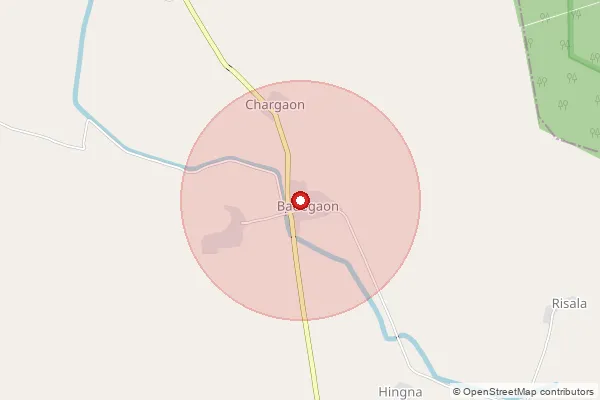 Map showing approximate area covered by Pincode 480338 — Wadegaon B.O, Chhindwara