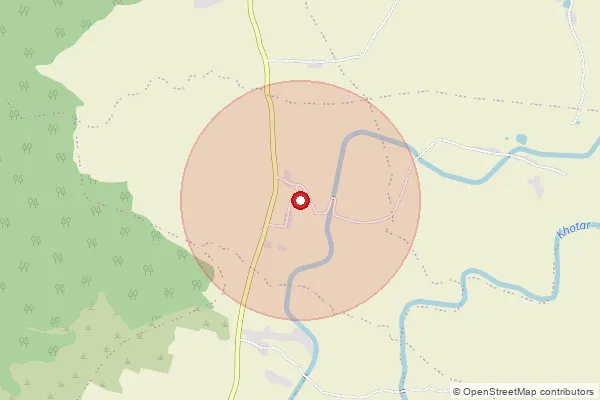 Map showing approximate area covered by Pincode 481116 — Malanjkhand S.O, Balaghat