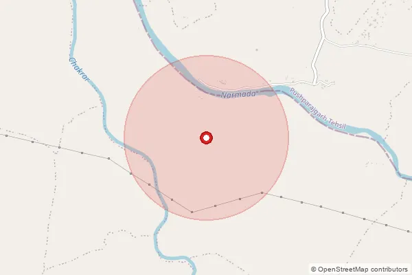 Map showing approximate area covered by Pincode 481882 — Khargahna B.O, Dindori