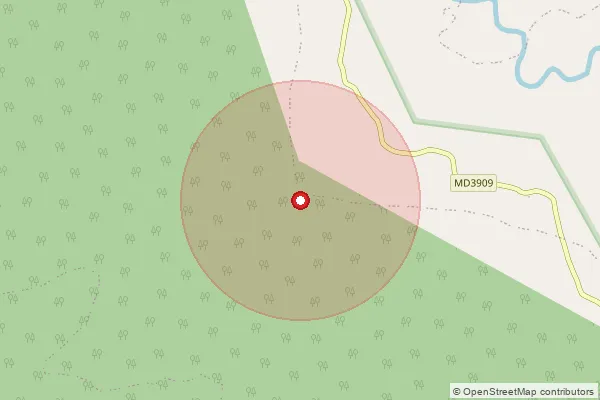 Map showing approximate area covered by Pincode 481884 — Bhusanda B.O, Dindori
